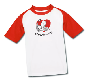 T-Shirt Camiseta Raglán Corazón de León (Artículo Oficial)